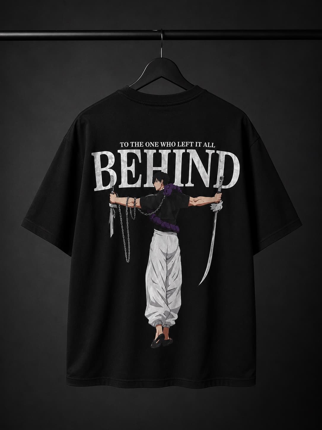 Oversized Behind Print T-Shirt